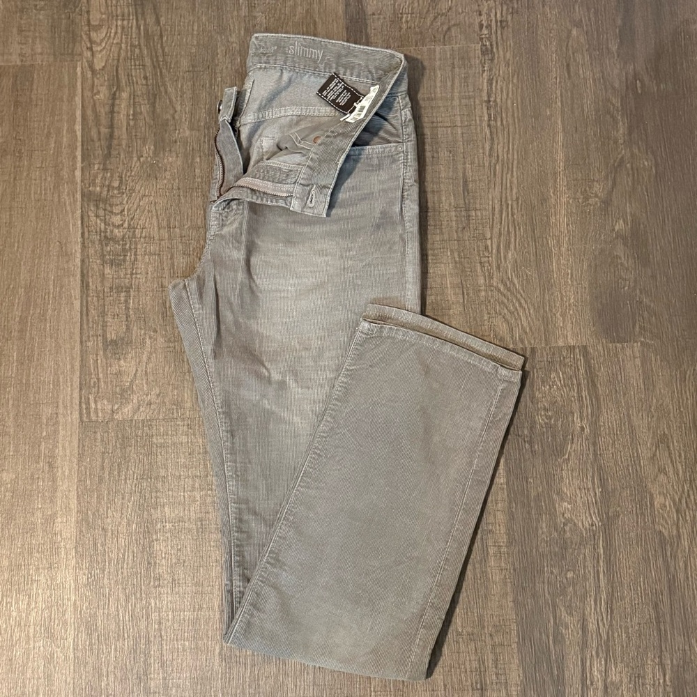 7 For All Mankind Men's Corduroy Pants in Gray
